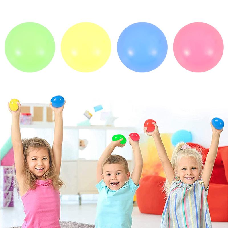 JPRICE Set 8 Quả Bóng Dán Tường Phát Quang Giảm Căng Thẳng
