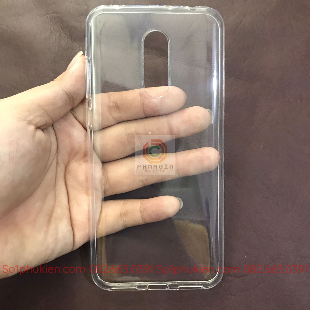 Ốp lưng Xiaomi Redmi 5 plus loại dẻo đen trơn TPU, loại dẻo trong suốt bền đẹp