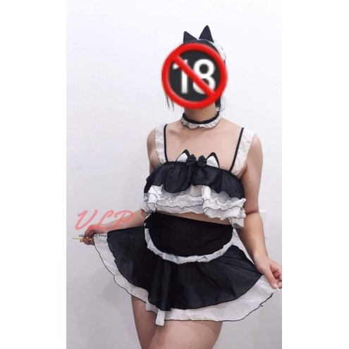 [BIGSIZE_80KG]_DN103_Set cosplay / hoá thân cô hầu mèo / bé mèo xinh / hầu gái sexy