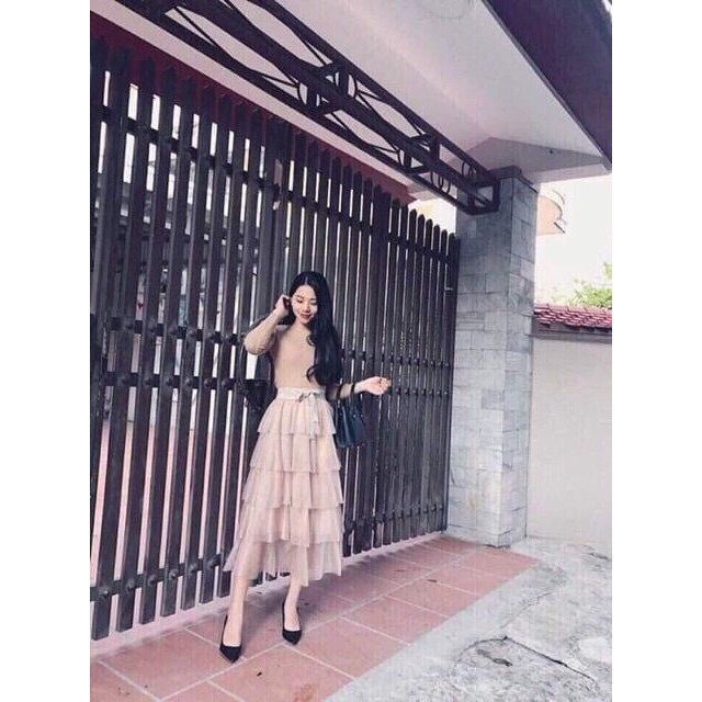 {SP CHẤT LƯỢNG}_ CHÂN VÁY TẦNG MAXI_CHÂN VÁY TẦNG DÀI VẢI TƠ MỀM MẠI -GIAO ĐÚNG MẪU | BigBuy360 - bigbuy360.vn