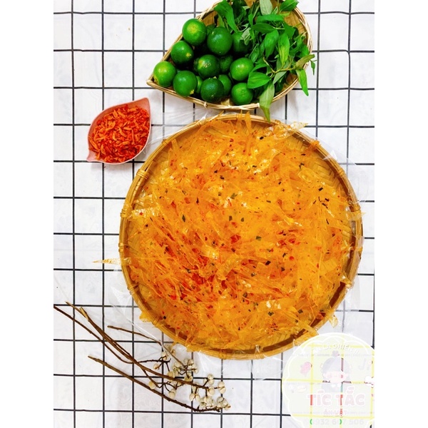 Bánh Tráng Sợi Trộn Tép Sate Siêu Ngon - Cay Vừa