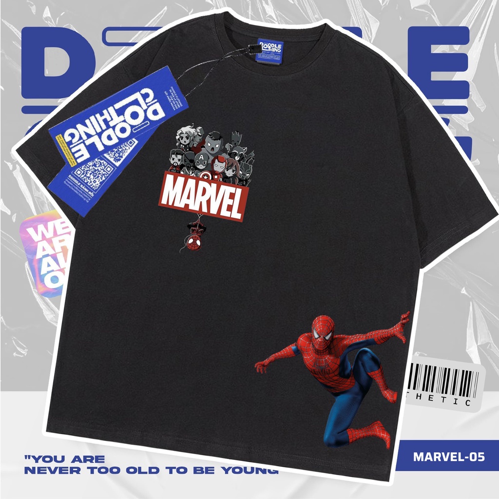 Áo thun nam nữ tay lỡ unisex oversize áo phông form rộng basic tee các mẫu marvel siêu ngầu siêu chất