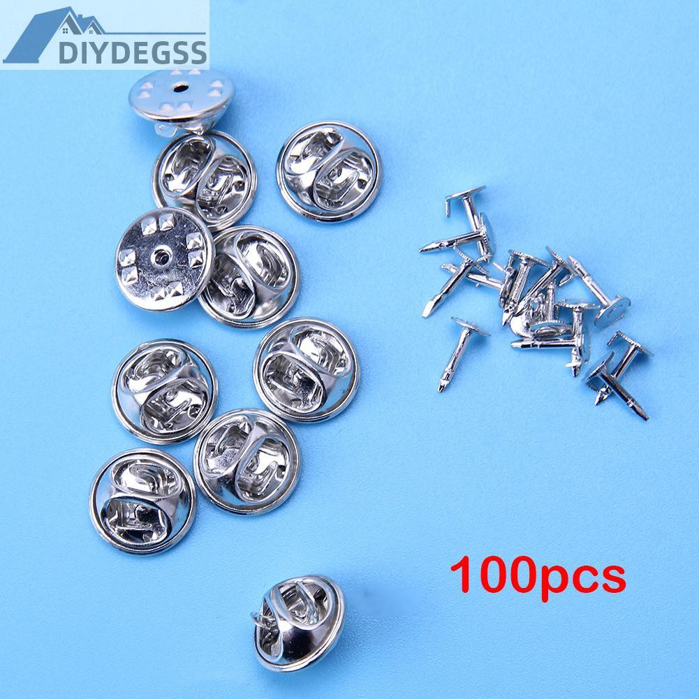 Set 100 Ghim Cài Áo Màu Bạc 12.2