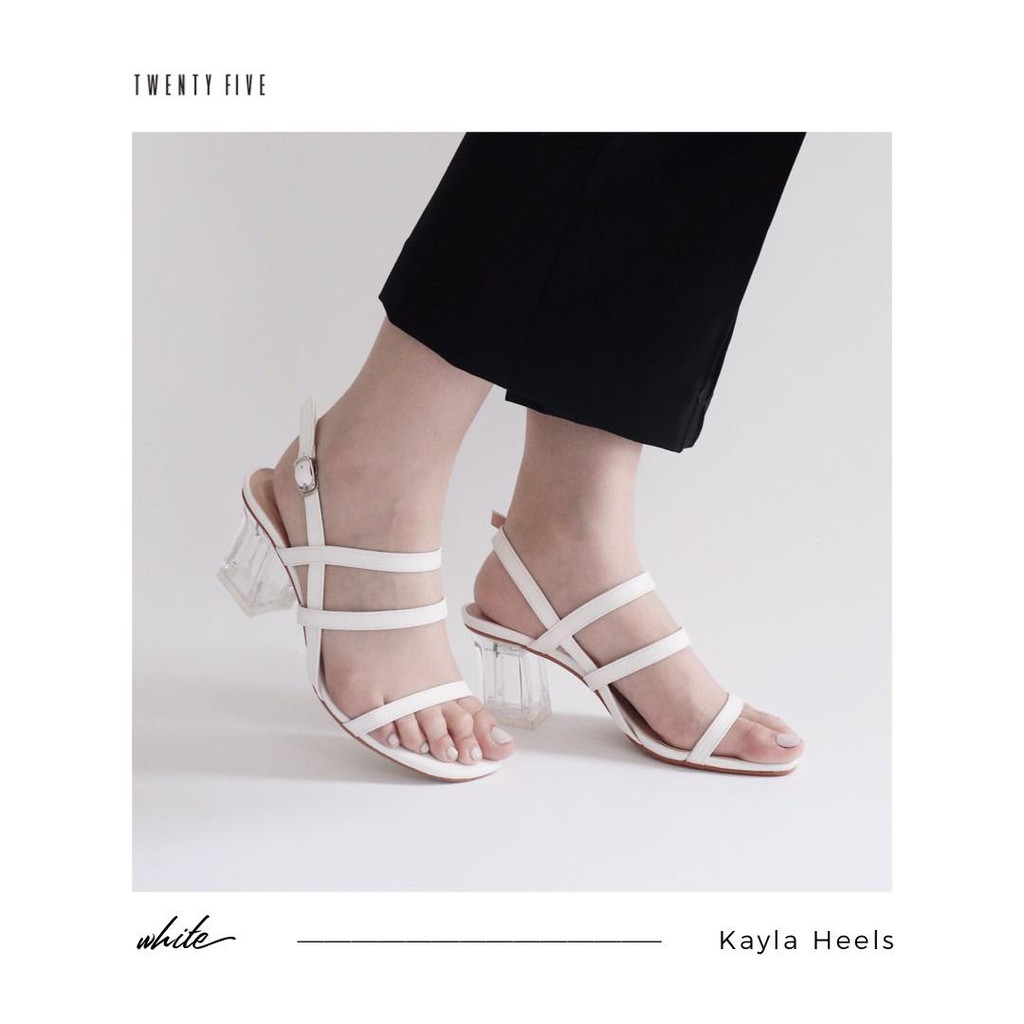 [Mã SKAMLTSM9 giảm 10% đơn 99K] Giày quai da - Kayla Heels Twentyfive Studio