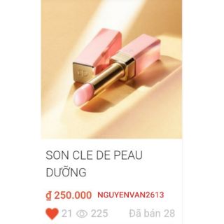 Son dưỡng cle de peau 2,8gr . auth. macy's