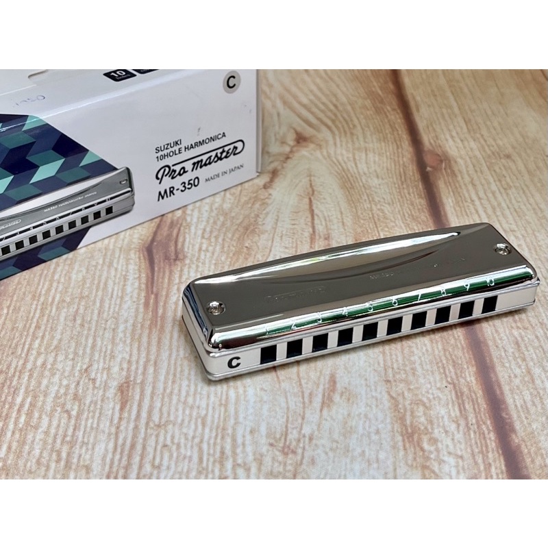 Kèn harmonica 10 lỗ Diatonic Suzuki ProMaster Mr-350