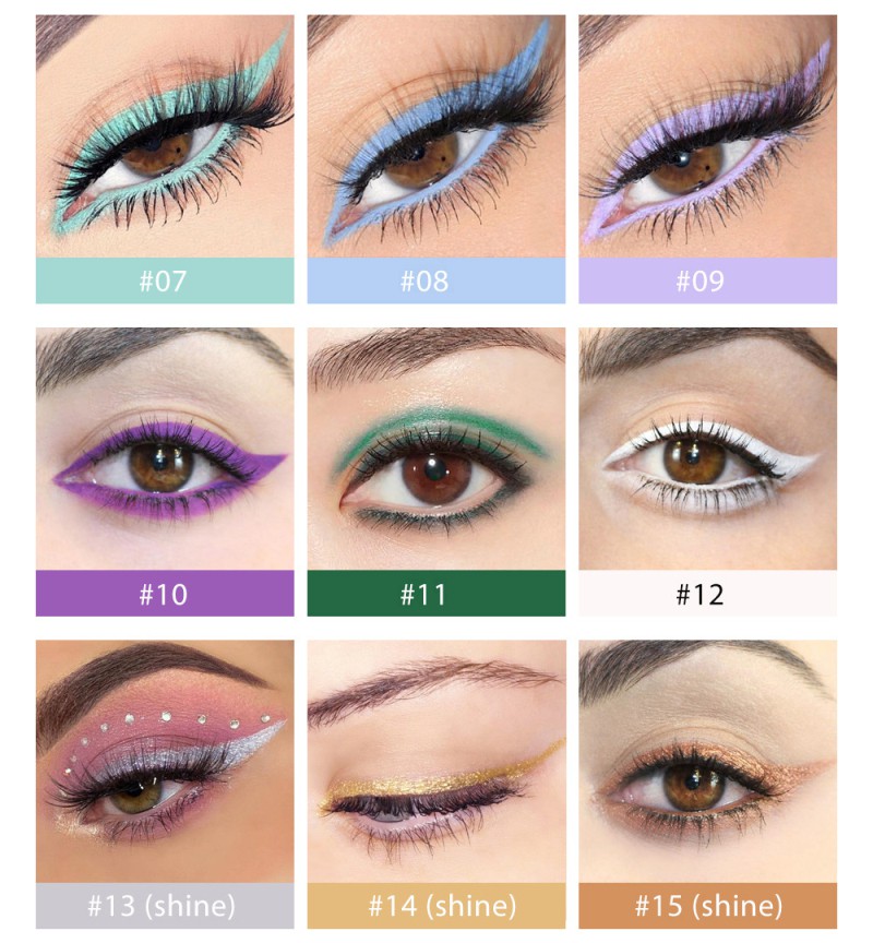 Bút kẻ mắt dạng gel Handaiyan chống thấm nước chống mồ hôi chống lem 20 màu sắc tùy chọn