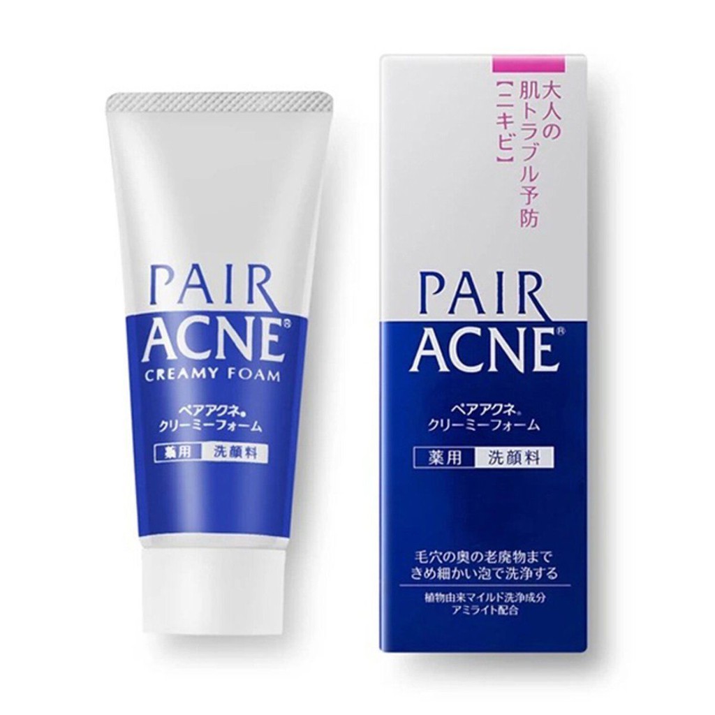 Sữa rửa mặt ngừa mụn Pair Acne Creamy Foam 80g - Nhật Bản