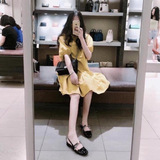 Giày bệt phối dây đan