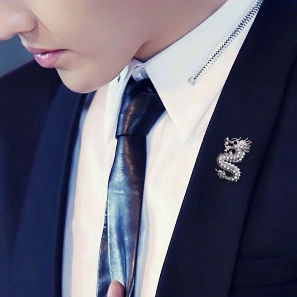 Ghim cài áo thiết kế hình rồng sang trọng cho nam