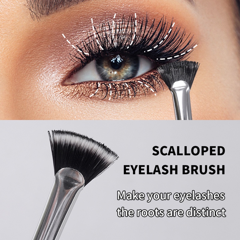 Cọ Chuốt Mascara / Cọ Tô Màu Lông Mi / Bắt Sáng Hình Quạt Đa Năng