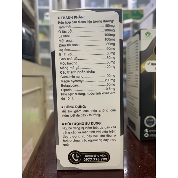 Nghệ đen nano Cumin viêm loét dạ dày