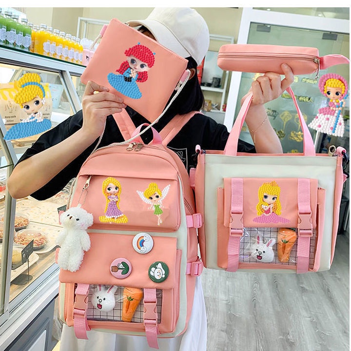 Đồ Chơi Tranh Đính Đá Tự Làm Hoạt Hình Dễ Thương Cho Bé