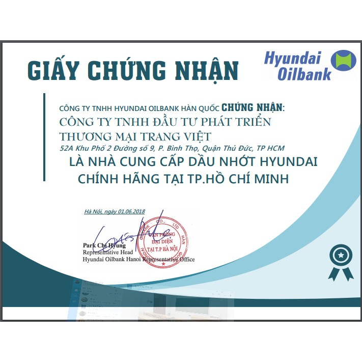 Dầu nhớt ô tô máy xăng HYUNDAI XTEER  Gasoline Ultra Protection 5W30 SP 6L