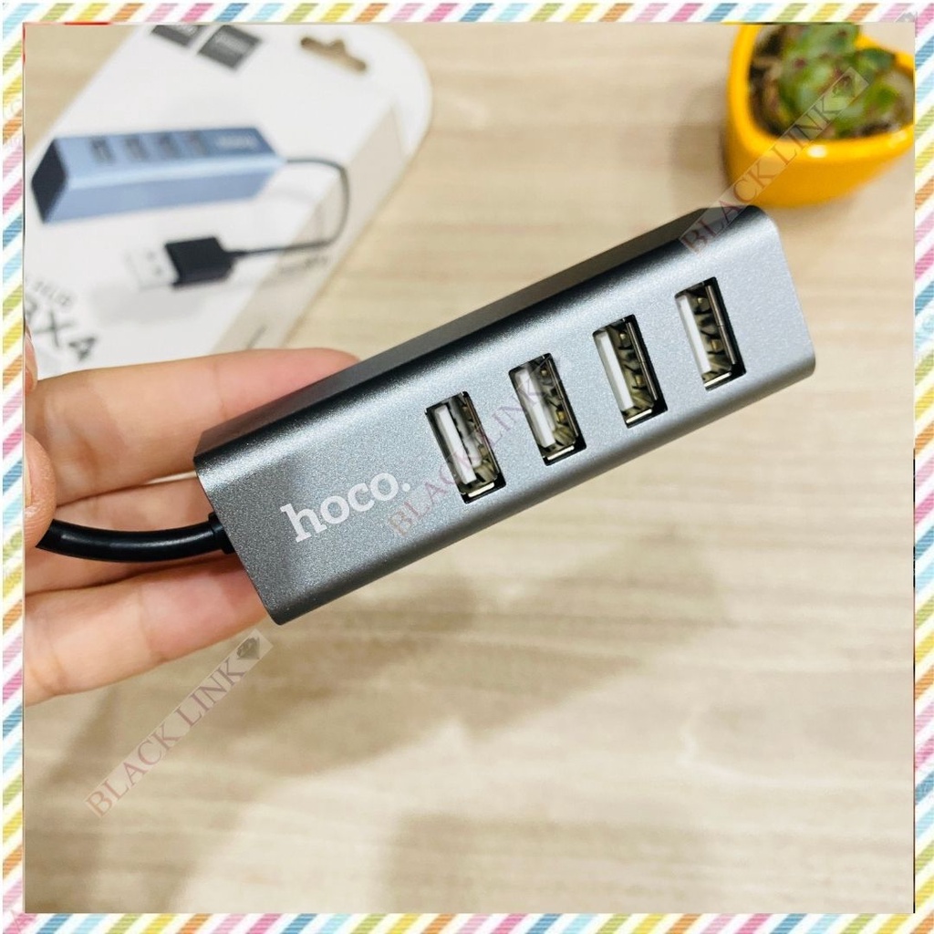 Bộ HUB Bộ Chia Cổng Hoco HB1 4in1 USB sang 4 cổng USB Truyền Dữ Liệu Nhanh Tương Thích Mọi Hệ Điều Hành