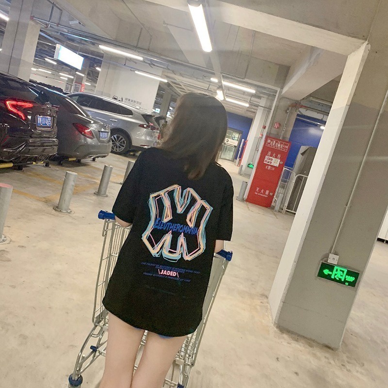 Áo thun NRVP tay ngắn in họa tiết phong cách Hàn Quốc thời trang mùa hè dành cho nam và nữ oversize