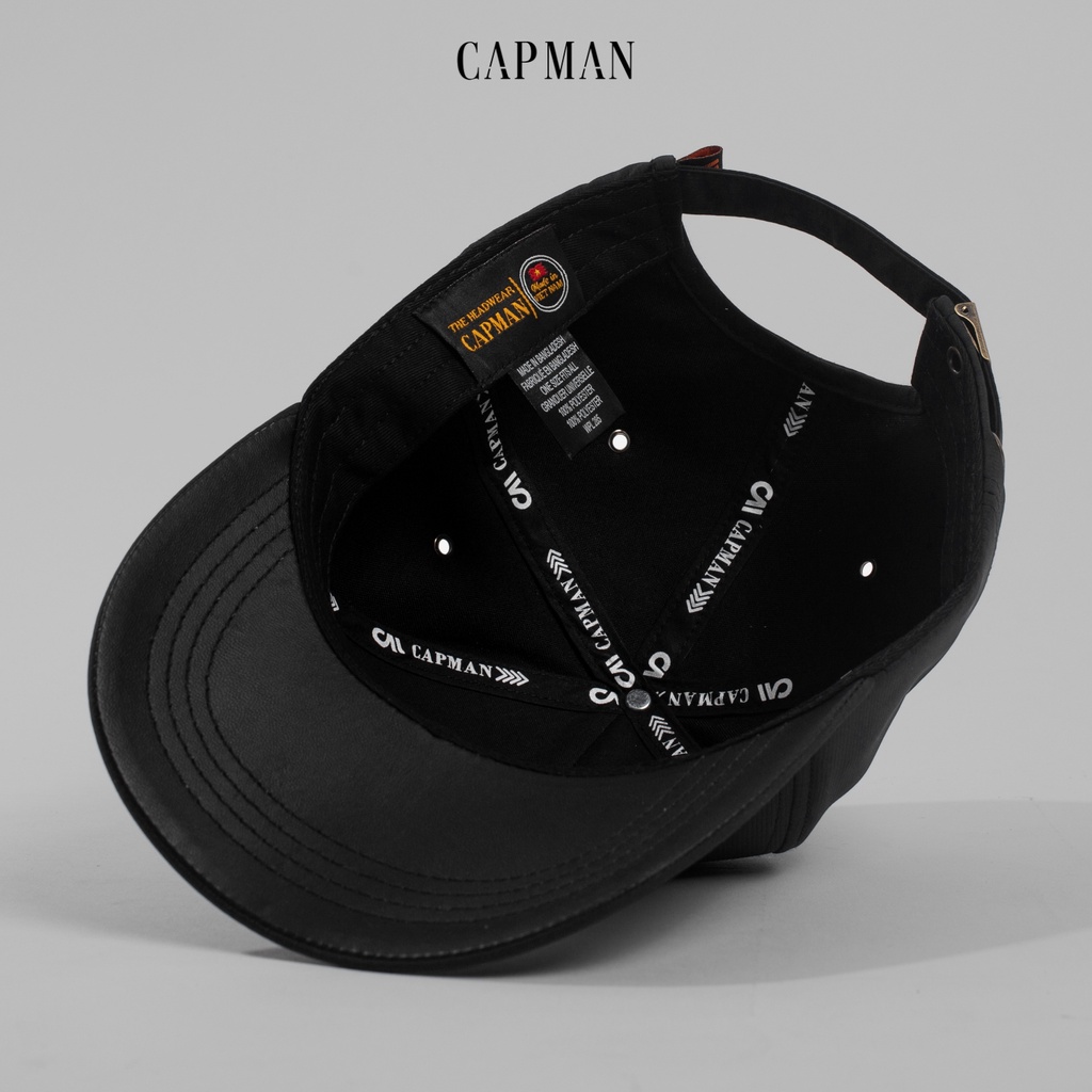Mũ lưỡi trai chính hãng CAPMAN phom dáng thể thao, vải dù trơn thoáng mát CM146