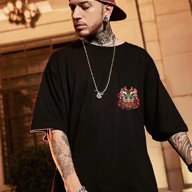 Áo Thun Tay Ngắn Dáng Rộng In Chữ Thời Trang Mùa Hè Cho Nam Size M-8XL