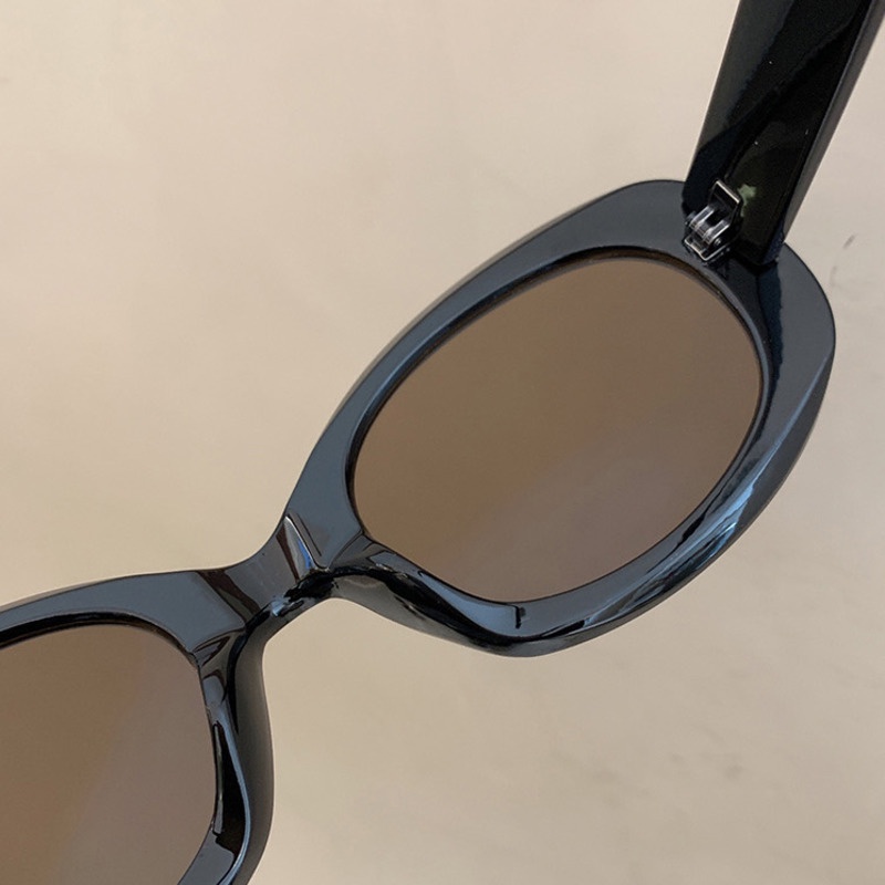 Kính Mát Gọng oval Chống Nắng Phong Cách Âu Mỹ Thời Trang Cho Nữ