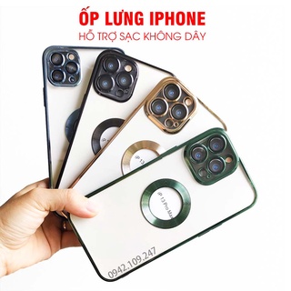 Ốp lưng Iphone hỗ trợ sạc không dây - ốp mềm dẻo bảo vệ cả camera