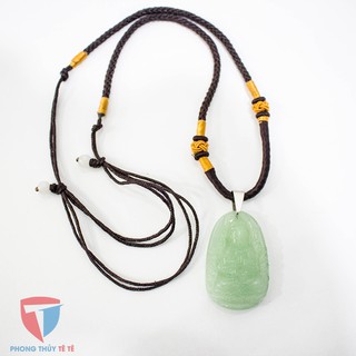 Dây chuyền phật Thiên Thủ Thiên Nhãn - bản mệnh tuổi Tý_ mặt xanh + dây dù