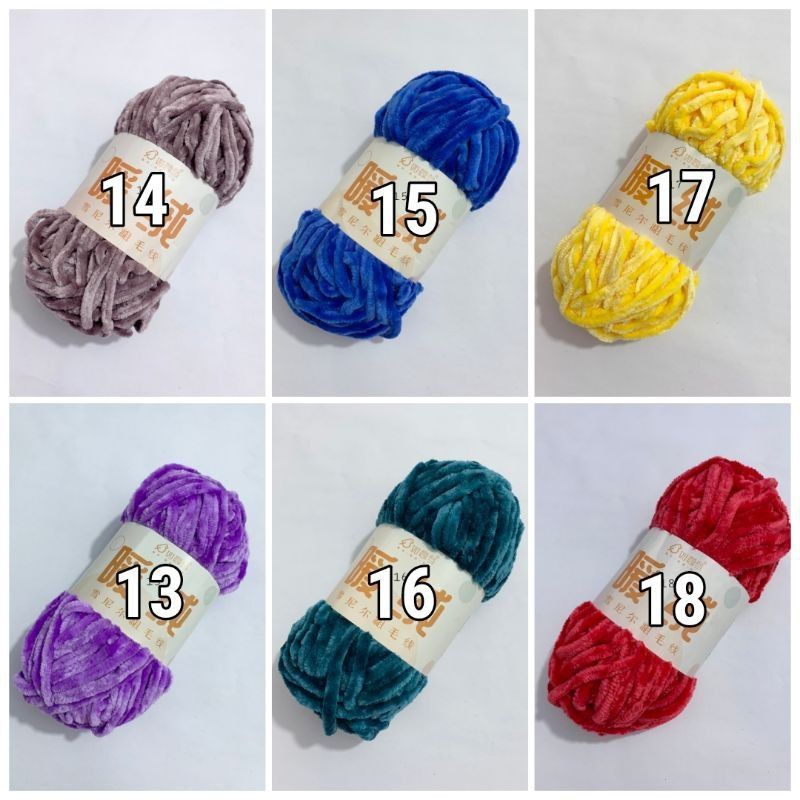 Len nhung Chenille 6mm