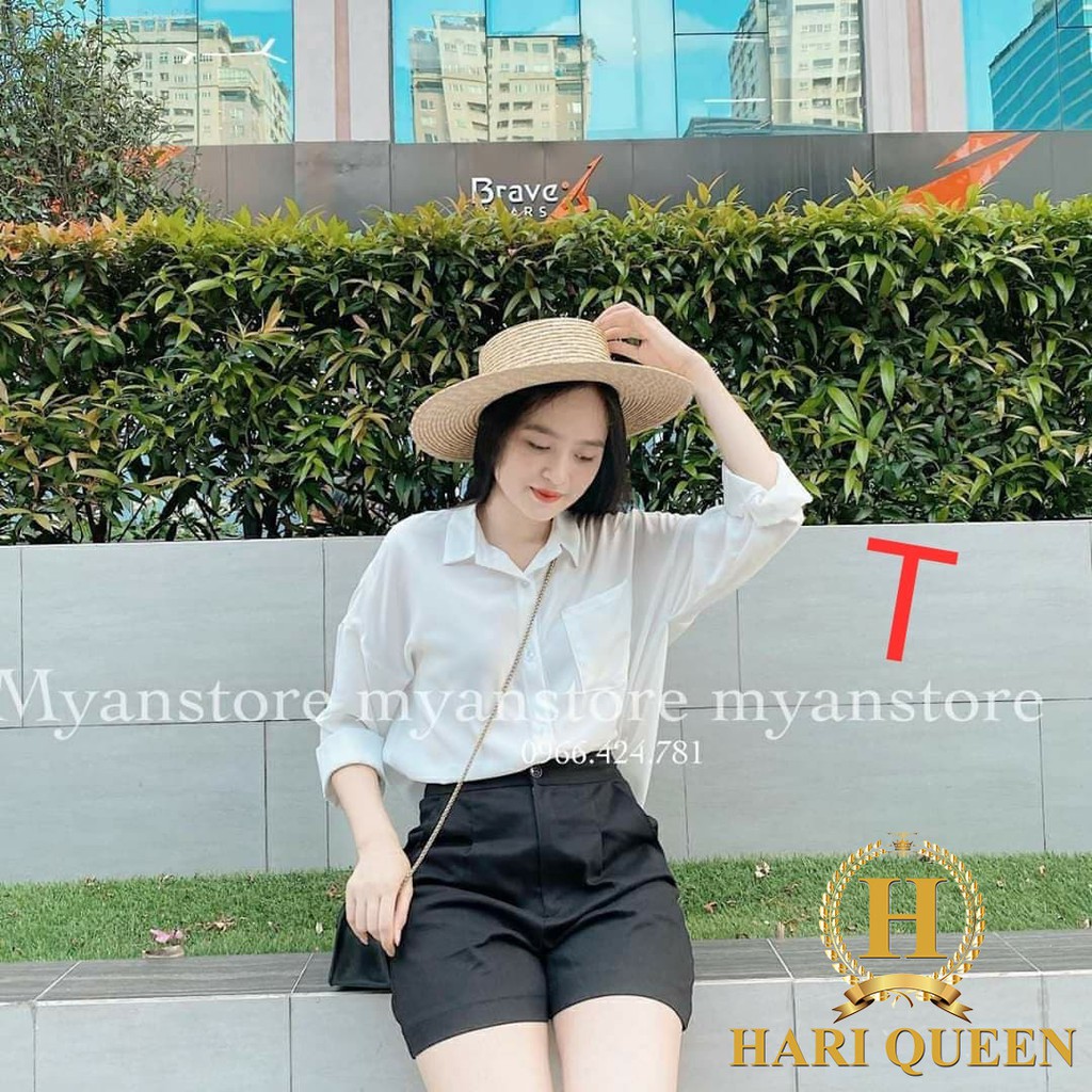 Sét áo sơ mi túi + quần đùi kaki DTR0720