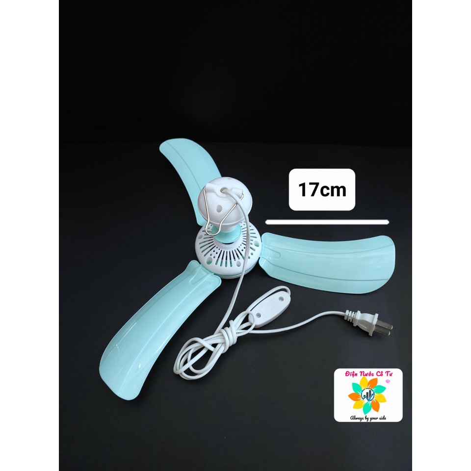 Quạt trần mini quạt treo mini sải cánh 20cm AC220V