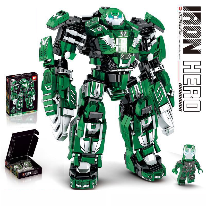 Bộ Đồ Chơi Lắp Ráp Nhân Vật Iron Man Marvel Dành Cho Bé