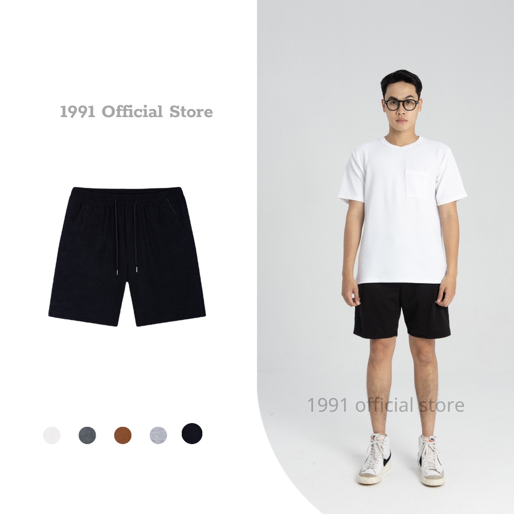 Quần Đùi Nam Unisex 1991 Official Store Quần short Basic chất liệu Da Cá Cotton xịn, thoải mái thoáng mát thời trang