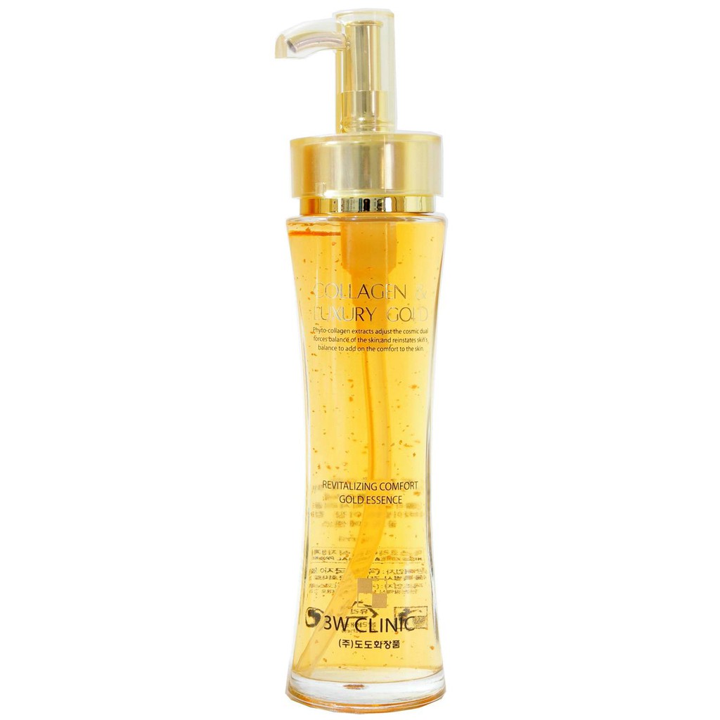 Tinh chất dưỡng da vàng 24k Essence - 3W CLINIC Collagen & Luxury Gold Revitalizing Comfort Gold Essence