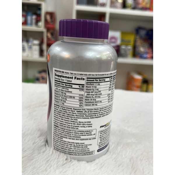Vitamin Dành Cho Phụ Nữ Trên 50 Tuổi Centrum Silver Women 50+ 275 Viên