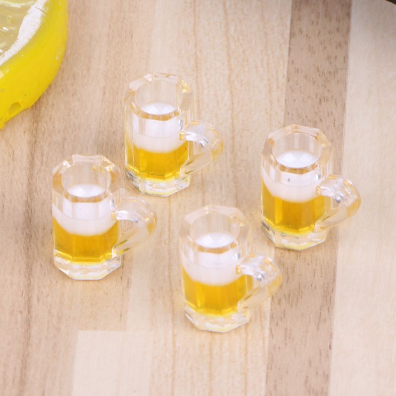 Bộ 4 Cốc Bia Dùng Trang Trí Nhà Búp Bê