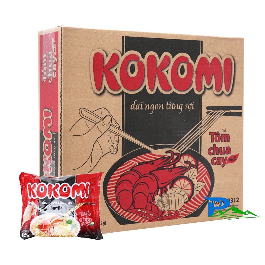 Mì Kokomi chua cay - thùng 30gói x 65g