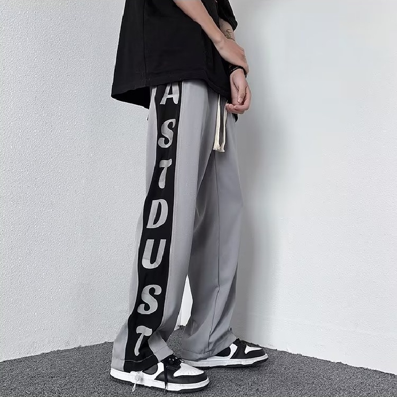 Quần ống rộng Họa Tiết Kẻ Sọc Phong Cách Nhật Bản Thời Trang Cho Nam size M-3XL