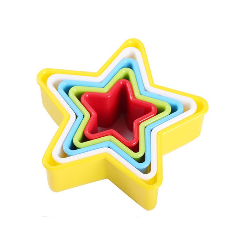 1 Bộ Khung Cắt Bánh Quy Bánh Tự Làm Khuôn, Dụng Cụ Cắt Cạnh Trang Trí Hình Trái Tim Đảng Cookies Nhựa Nhà Sản Xuất