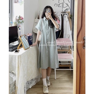 Váy sơ mi dáng suông ( Ảnh thật ở cuối )