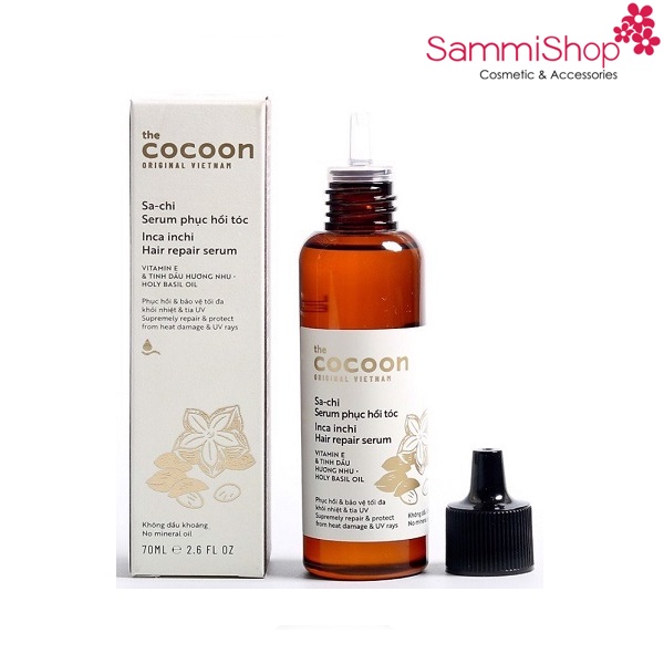 Cocoon Serum dầu Sachi phục hồi tóc hư tổn (70ml)