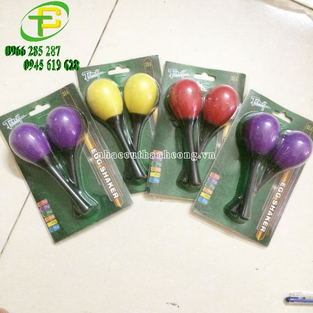 Maraca lắc tay, đùi gà lắc tay, egg shaker, trứng lắc tay (cặp nhỏ)