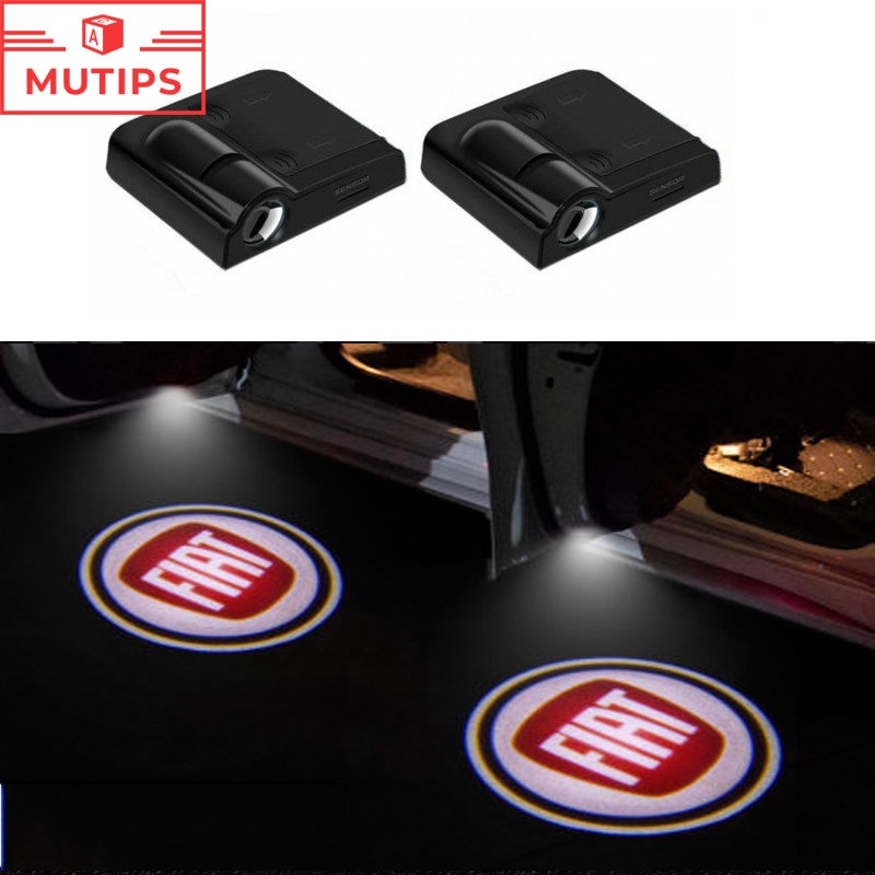 Set 2 Đèn Chiếu Sáng Cửa Xe Hơi Không Dây Dành Cho Palio Argo Stilo Strada Mobi Uno Toro 500 Bravo Punto