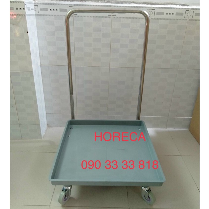 xe đẩy rack các loại, bằng nhựa inox, có tay đẩy