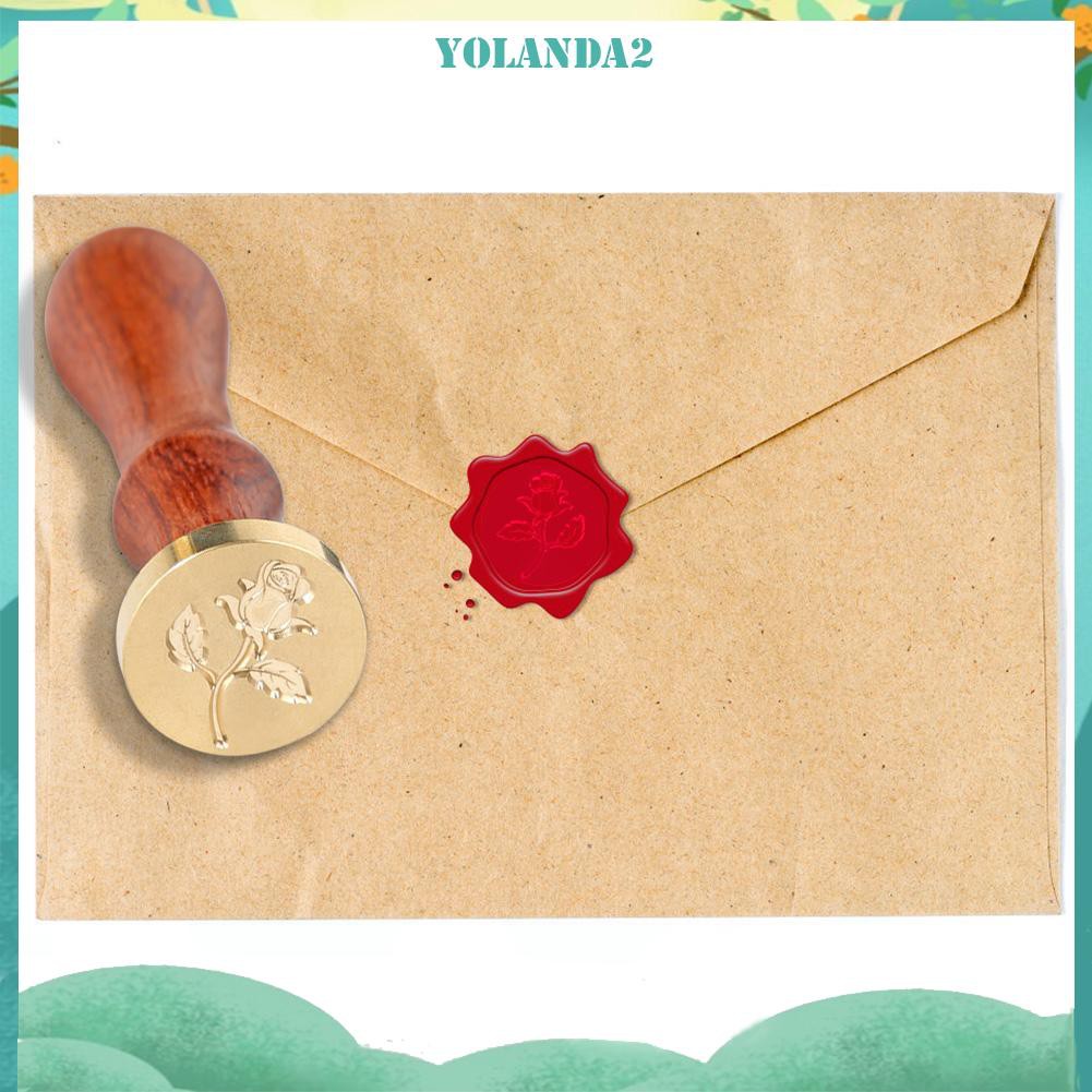 Con Dấu Sáp Hoa Hồng Phong Cách Retro Độc Đáo