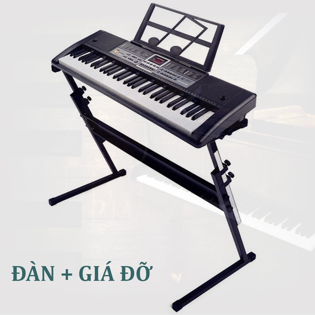 Đàn Piano Điện Tử Đàn Organ  Điện Tử 61 Phím Kèm Mic Cho Mọi Lứa Tuổi  HB40