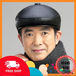 Mũ dành cho bố loại 1 bằng da ẤM-ĐẸP-THỜI TRANG