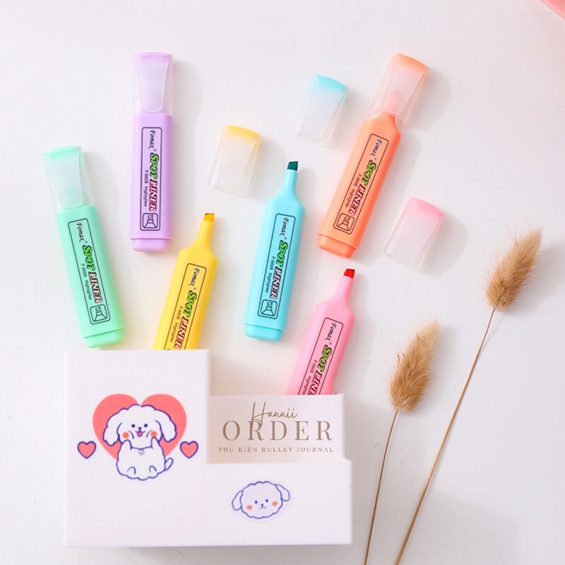 Bút highlight Spot liner, Bút nhớ dòng màu pastel