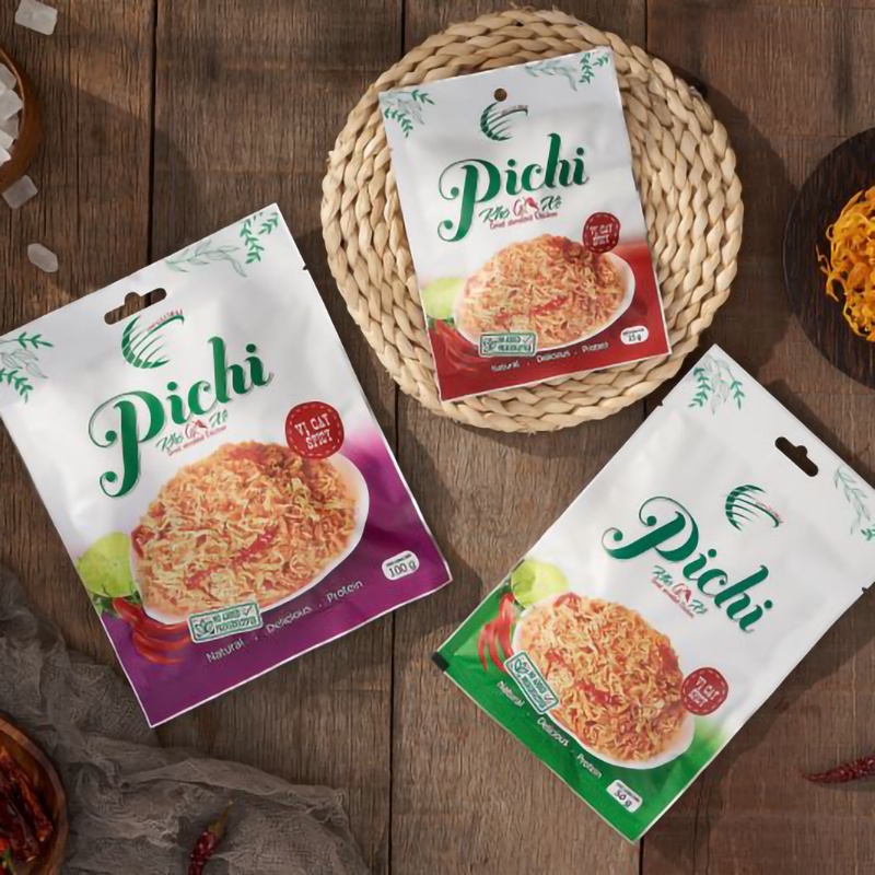 Khô gà xé cay đồ ăn vặt Pichi vị truyền thống gói 25g sợi dai thơm ngon ZonzonFood | BigBuy360 - bigbuy360.vn