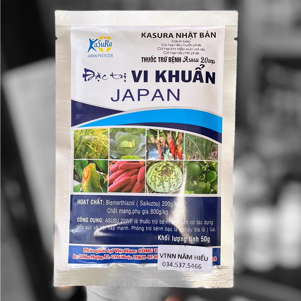 ASUSU 20WP JAPAN - Thuốc trừ bênh đặc trị vi khuẩn, thúi nhũng, loét quả