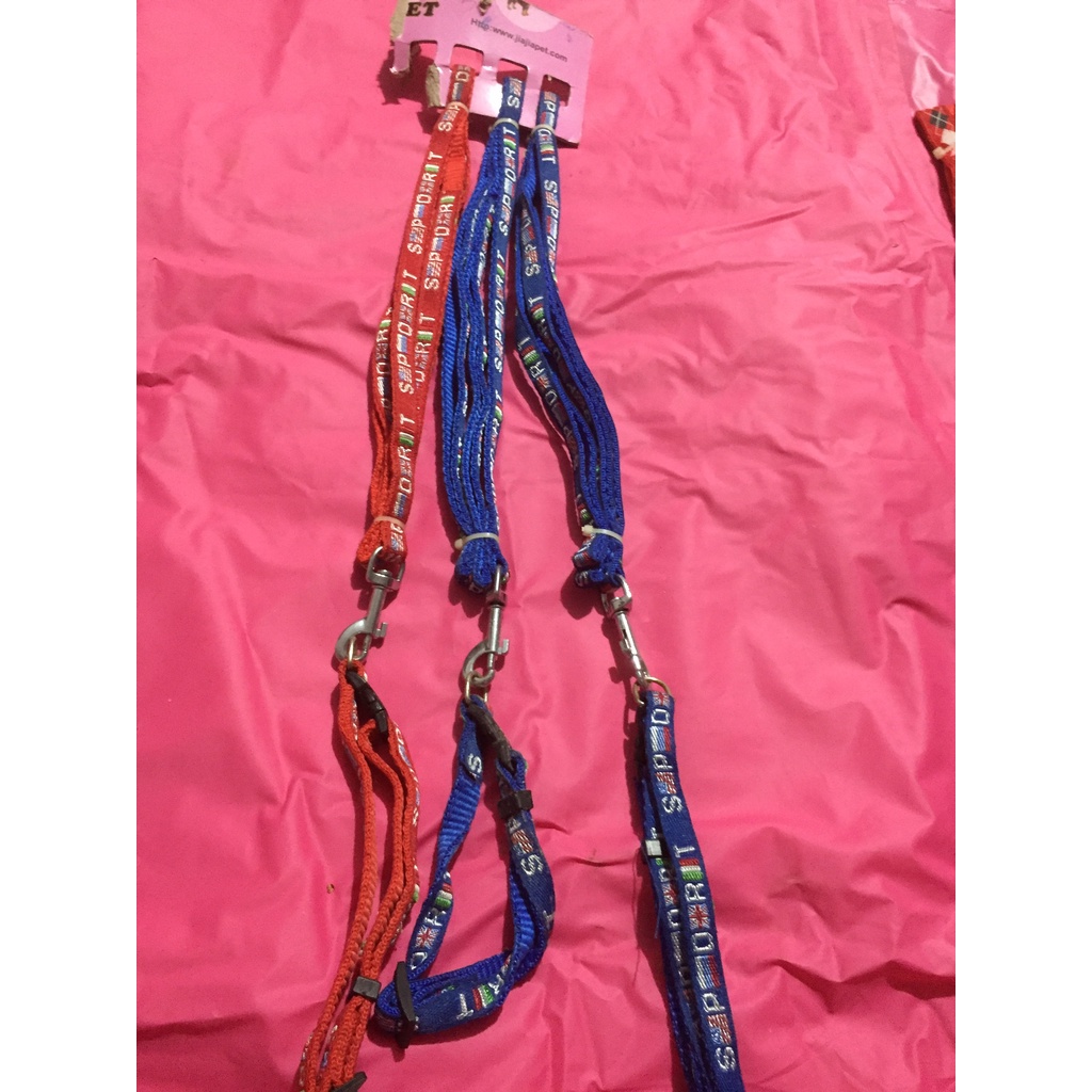 Dây dắt thú cưng chó mèo1cm kèm vòng cổ THANH LÝ