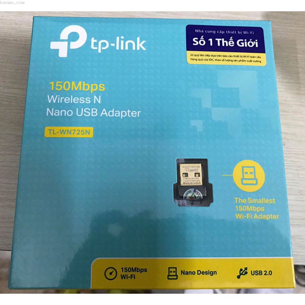 USB THU WIFI TP-Link TL-WN725N ( ĐEN) | BigBuy360 - bigbuy360.vn