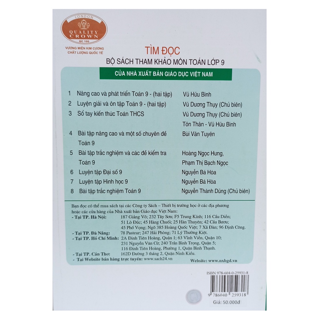 Sách - Nâng cao và phát triển Toán lớp 9 tập 2